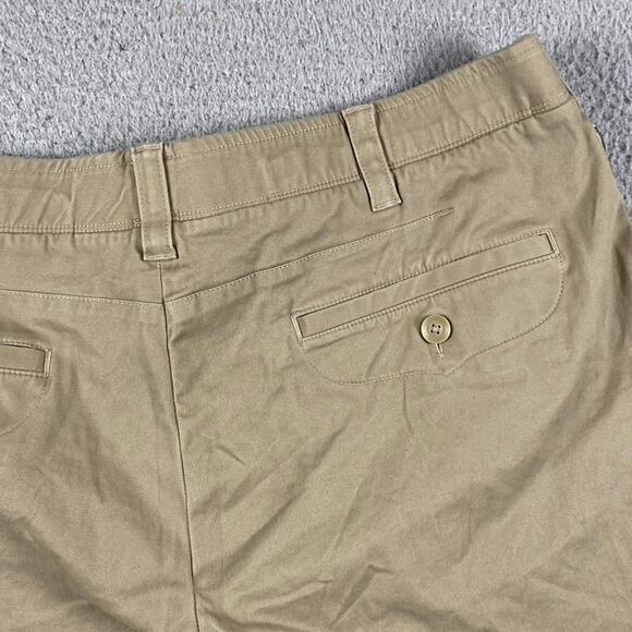 Under Armour Men's 40W Khaki Tan Golf Chino Shorts Performance Red Zipper - Picture 9 of 9